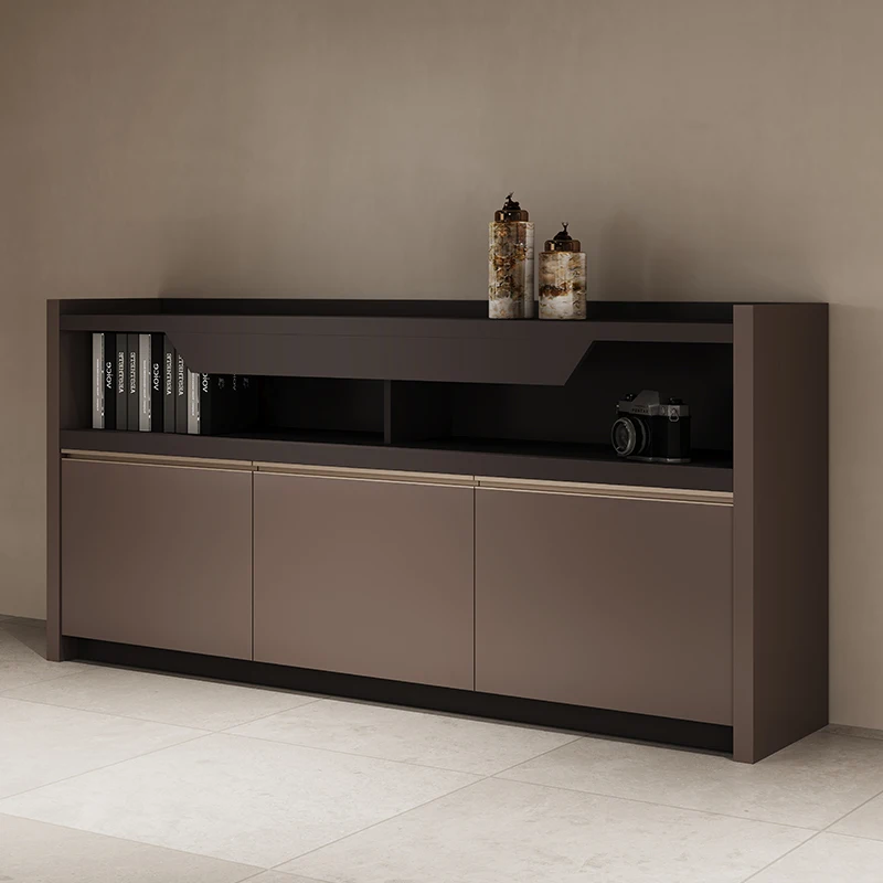 

File Cabinet Office Tea Cabinet Storage Low Company Water Bar Desk Office Furniture Light Luxury