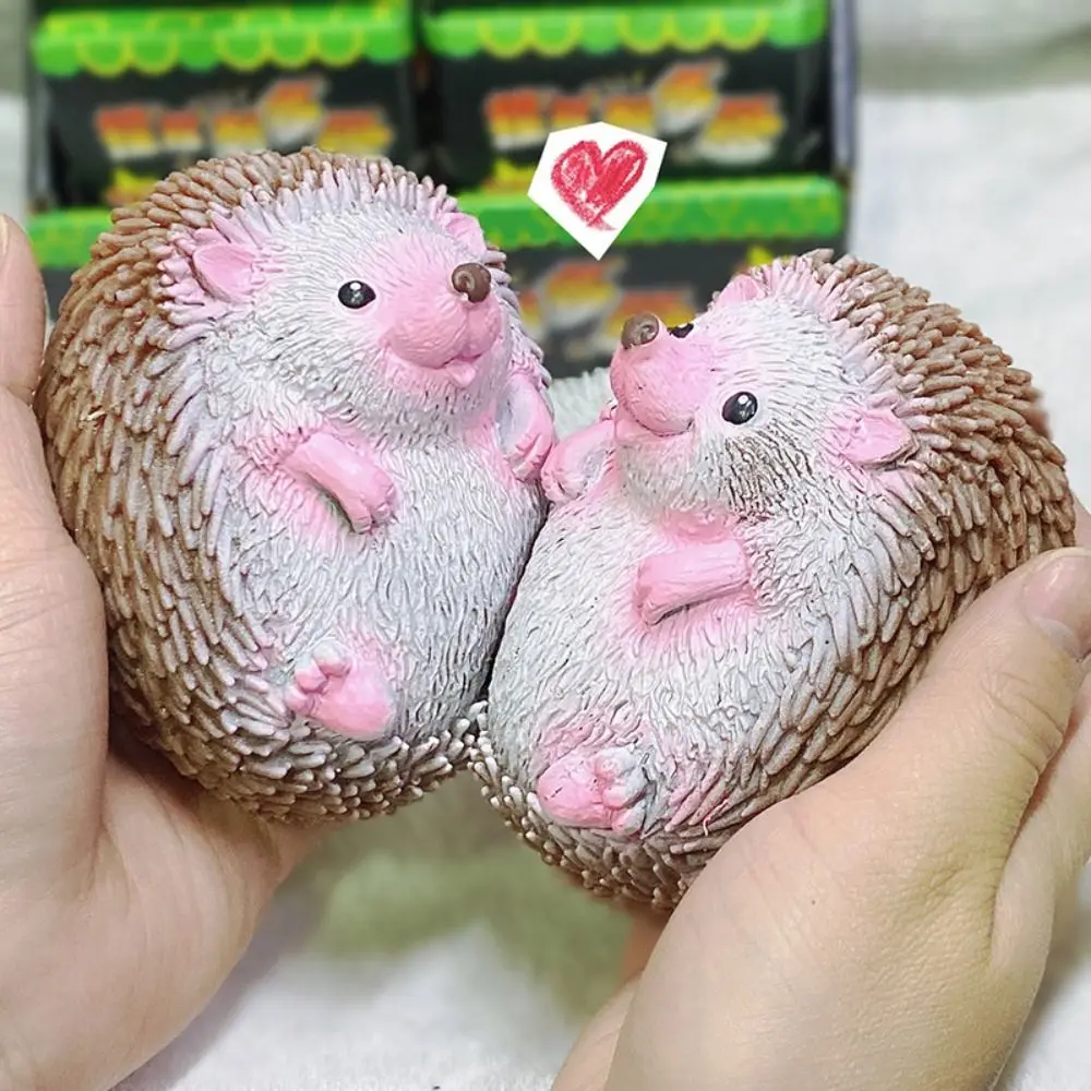 Stress Ball Animals Cartoon Hedgehog Decompression Toys Quick Rebound TPR Fidget Toys Kids Fun Squeeze Toys Stress Reliever