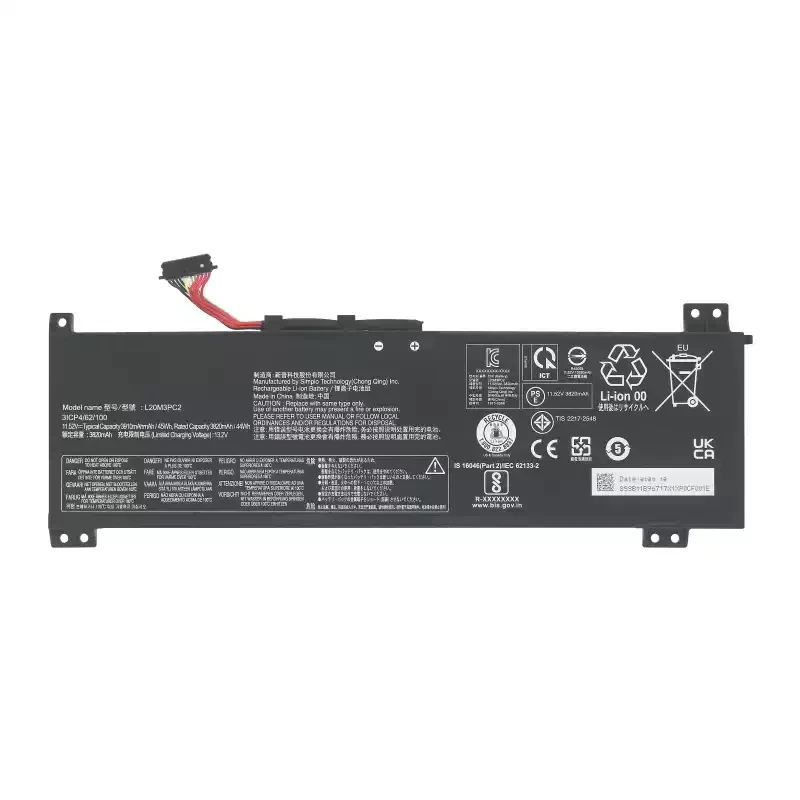 

Аккумулятор для ноутбука L20M3PC2 L20C3PC2 для Lenovo ideapad Gaming 3 15ACH6 15IHU6 82K1 82K2 L20L3PC2 L20D3PC2