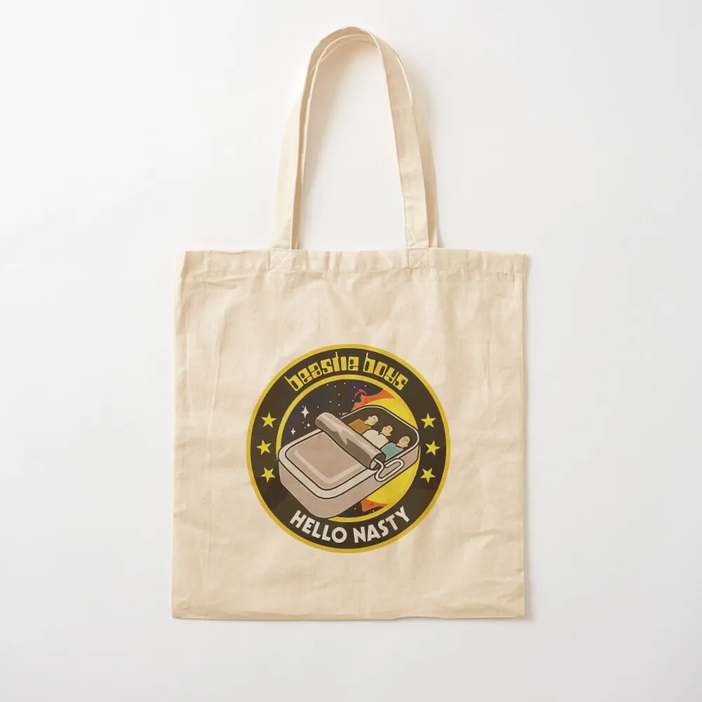 Hello Nasty The Beastie Rap Rock Sardine Boys Tote Bag custom fabric bag eco bag folding Canvas Canvas Tote