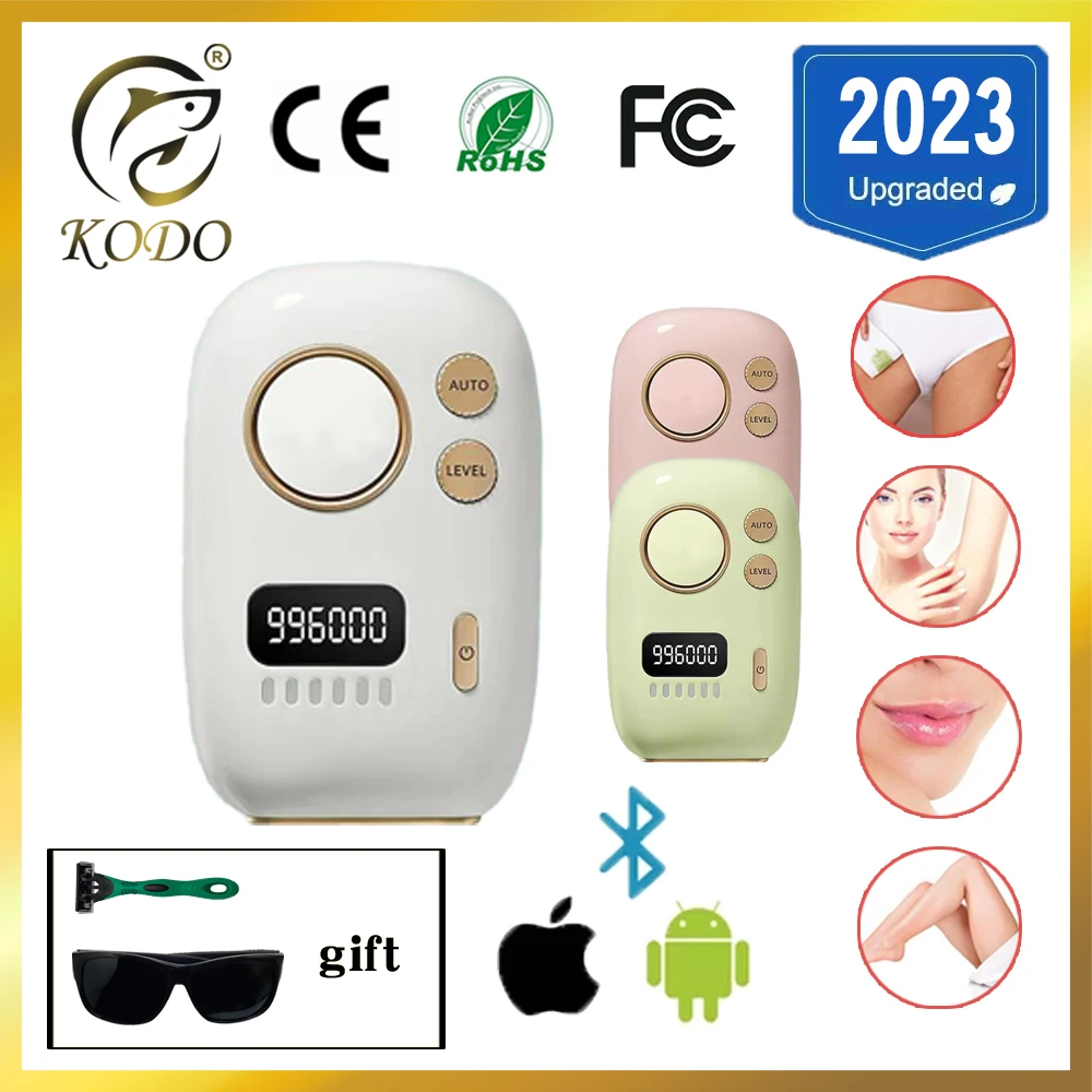 KODO 2023 New APP intelligence Laser epilator 996000 Flashes dropshipping Sale Laser hair removal Permanent IPL Photoepilator