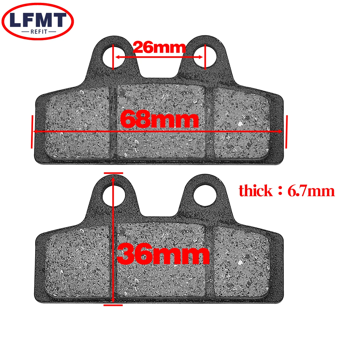 Scooter Brake Pads For Citycoco Motorcycle Halei Scooter Spare Parts original accessories Chinese Tailg 50cc Rear Brake Pads