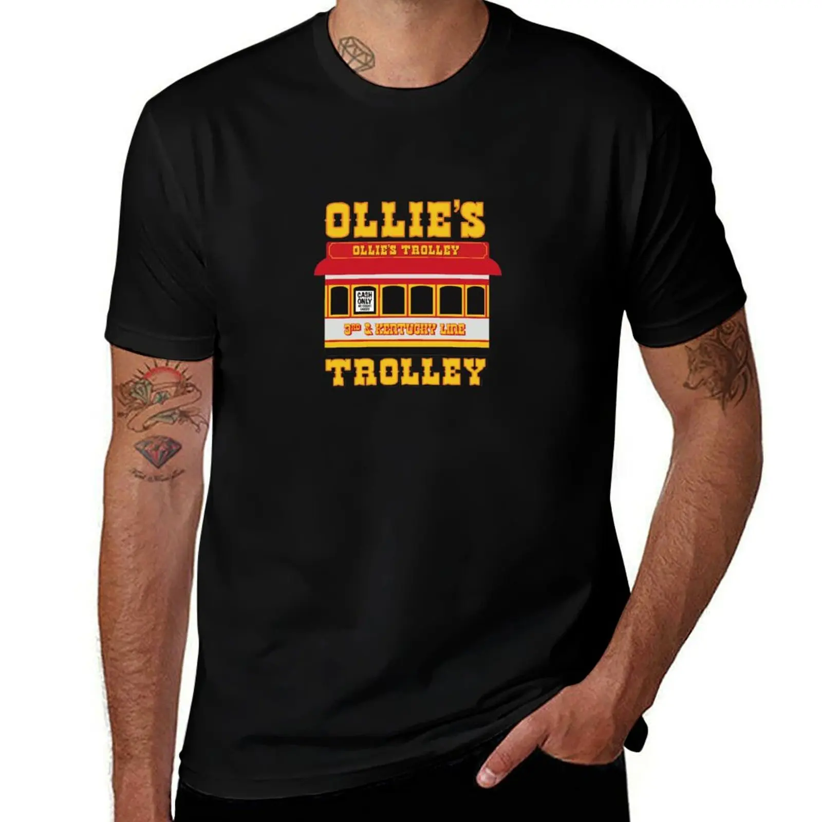 Ollie's Trolley #1 T-Shirt vintage t shirts Short sleeve tee vintage graphic tee t shirt men