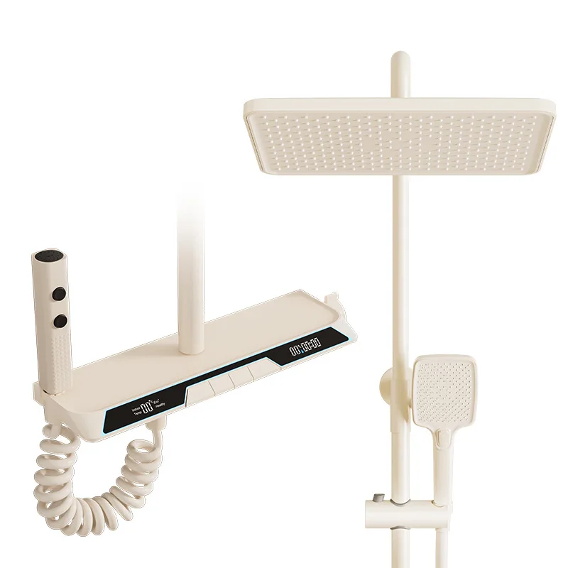 

Digital display, wall attached, waist spray, constant temperature, shower, shower, household, all copper, bath
