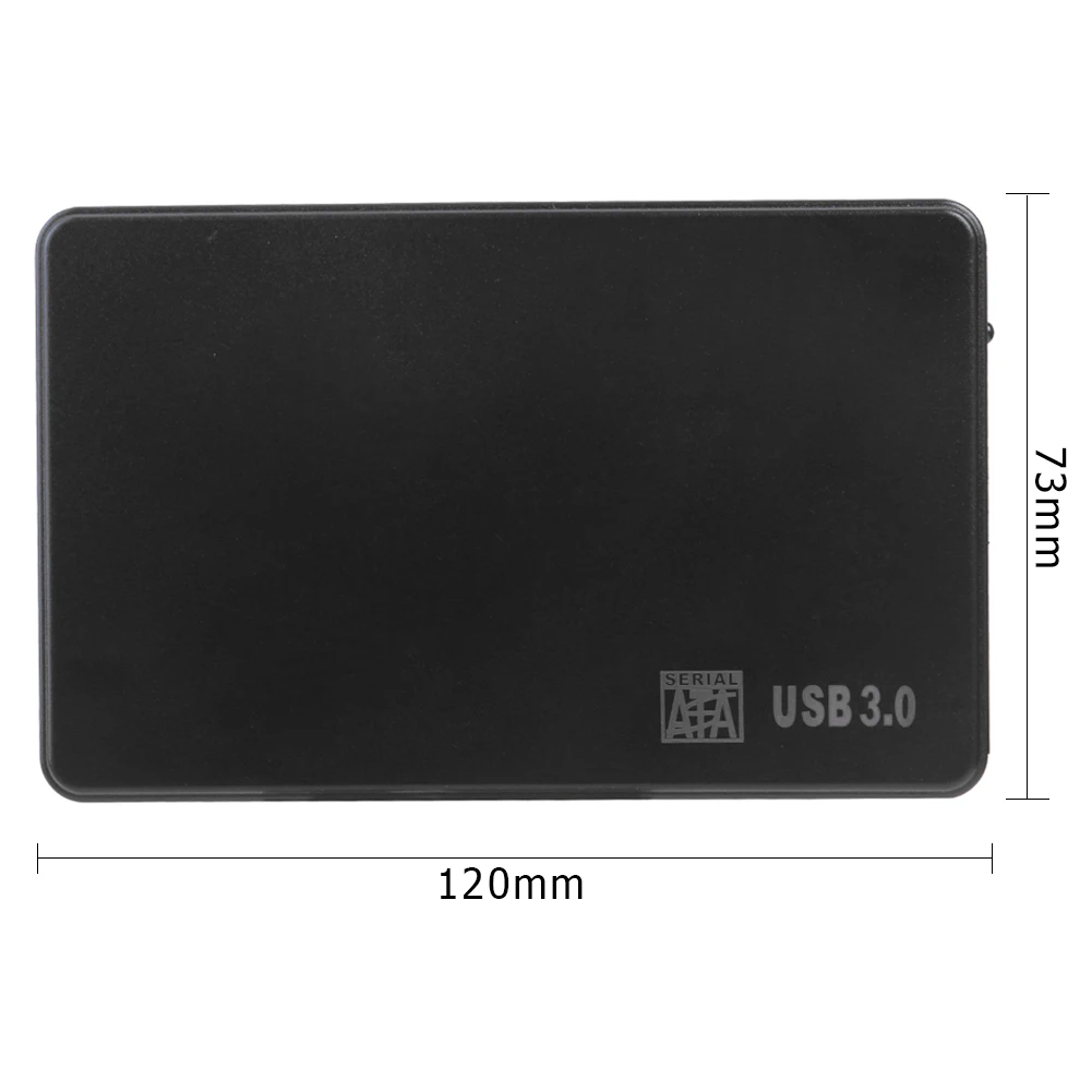 2.5 inch External Hard Drive Case SATA USB3.0 Adapter 5Gbps Hard Disk Box for PC Compatible XP/Vista/ Win7/win8/SE