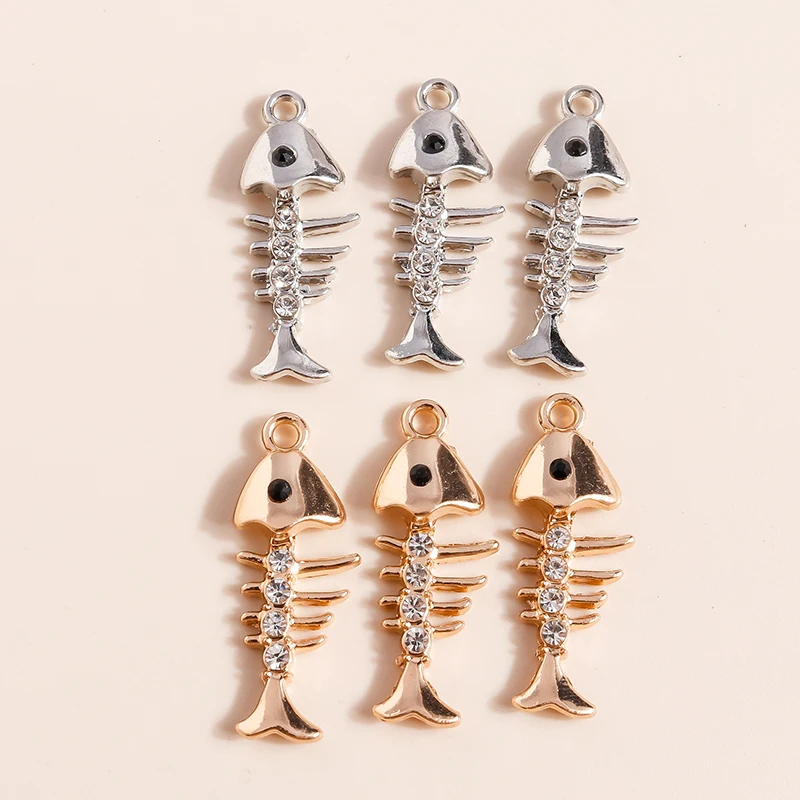 10 Stück niedliche, gemischte Metallanhänger mit Motiven von Meerestieren, Schildkröten, Fischen und Muscheln für die Schmuckherstellung, Ohrringe, Halsketten, DIY-Bastelbedarf – Detail 18