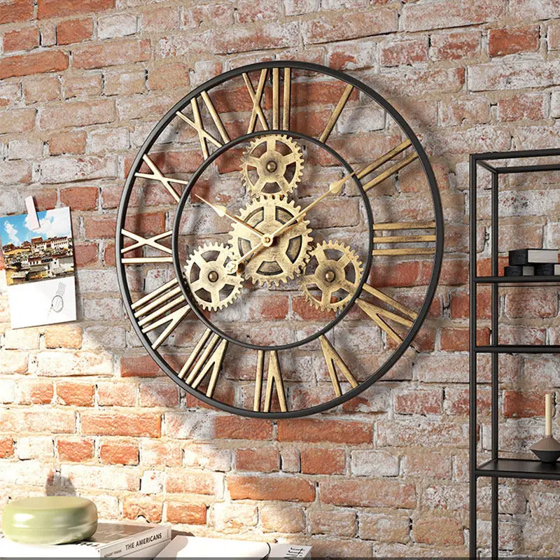 Metall-Wandkunst Einfache Wanduhr Minimalistisches Design Geräuschlose Kreative Runde Ästhetische Wanduhr Innenraum-Mode Saat Wohndekor