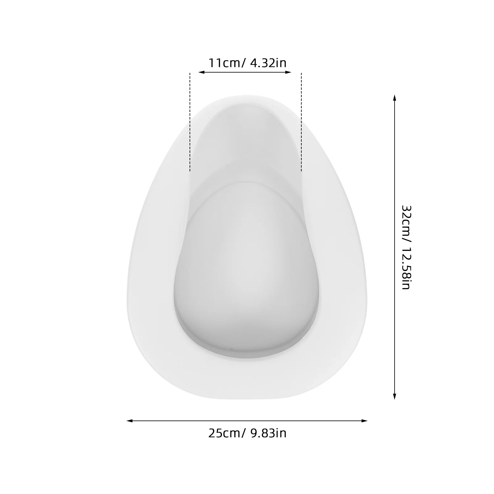 المحمولة Bedpan مانعة للتسرب المسنين السرير قعادة مريحة لمرضى طريح الفراش مستشفى المنزل استخدام الإناث مبولة تبول دلو #3