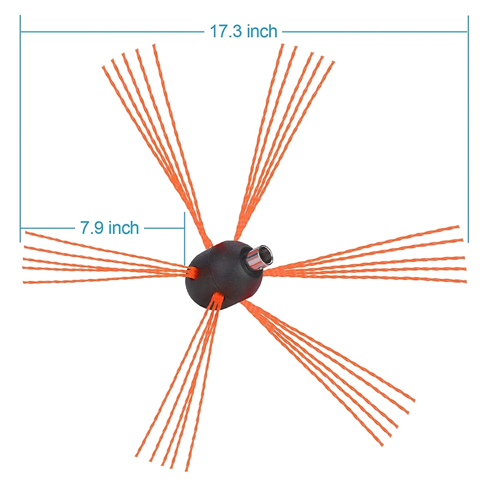 Chimney Sweep Brush Flexible Fireplace Tool Cleaning Brush Rotary Cleaner Brushes Head for Fireplace Flue Cleaning