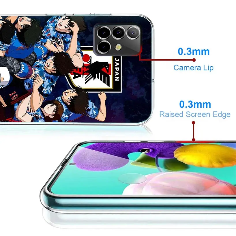 Captain Tsubasa Anime Case Phone Cover for Samsung Galaxy A15 A14 A13 A12 A55 A54 A53 A52 A35 A34 A33 A32 A25 A24 A23 A22 A04S A