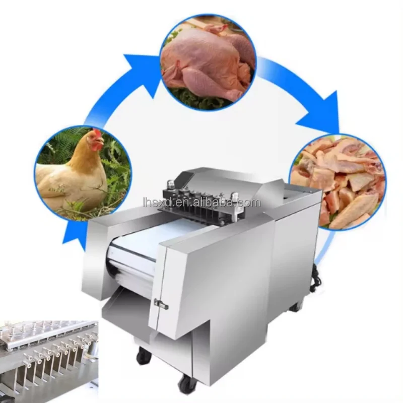 supermarket Hot sale Automatic chicken fish frozen meat bone cut machine