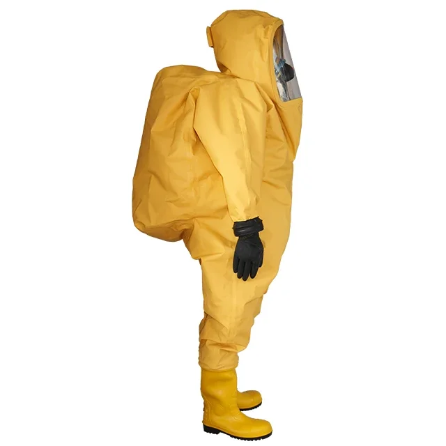 Gas-tight Acid and alkali resistant proof coverall radiation clothing Chemical Protective Suit