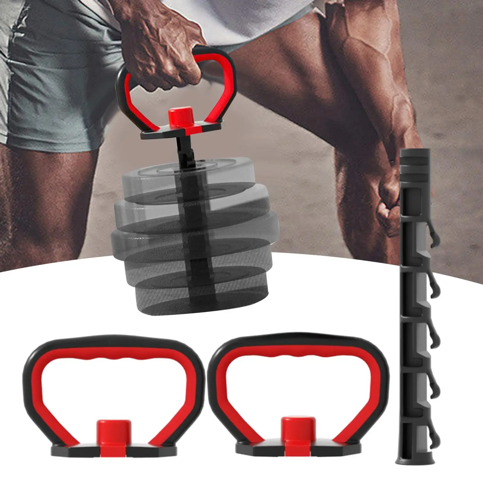 Adjustable Kettlebell Handle Full Body Workout for Plates Kettlebell Grip