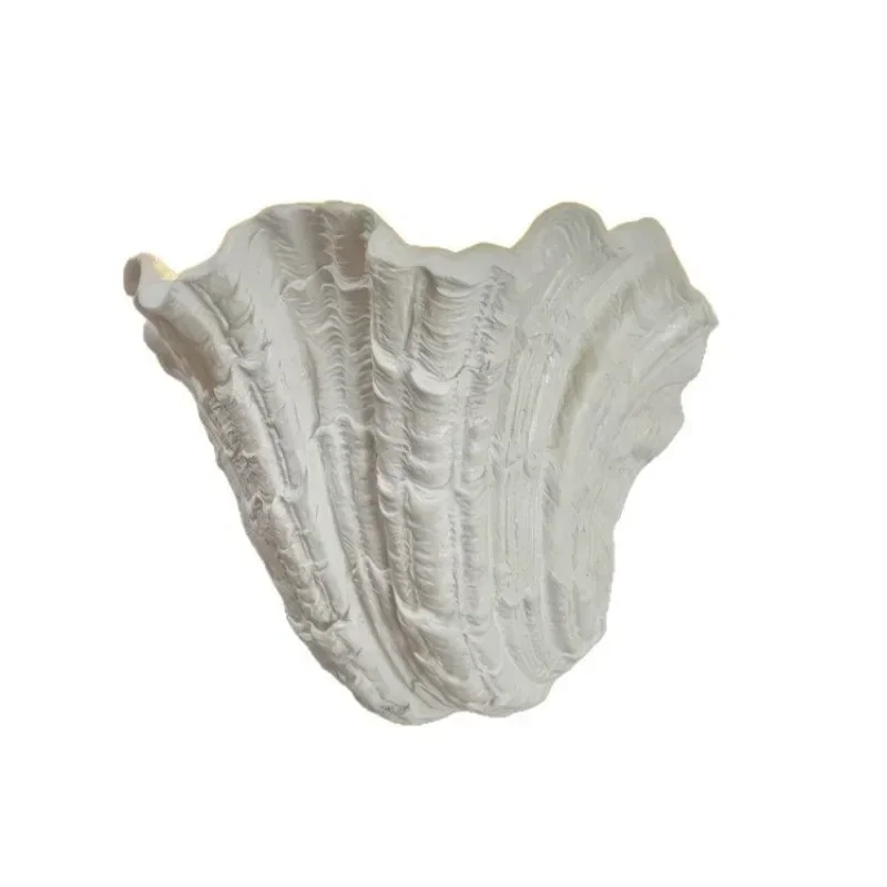 

French shell wall lamp, aisle background wall surface plaster lamp