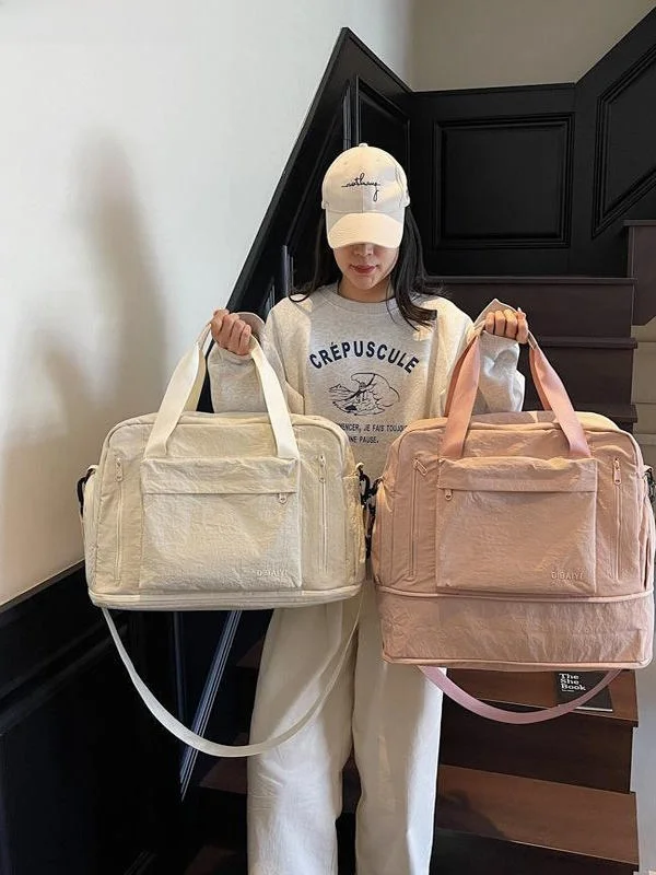 

ort-Haul High-Capaci Travel Bag Student Dormi Lage Bag Busin Trip Handheld Sports Fitn Bag Women's Pregnancy...