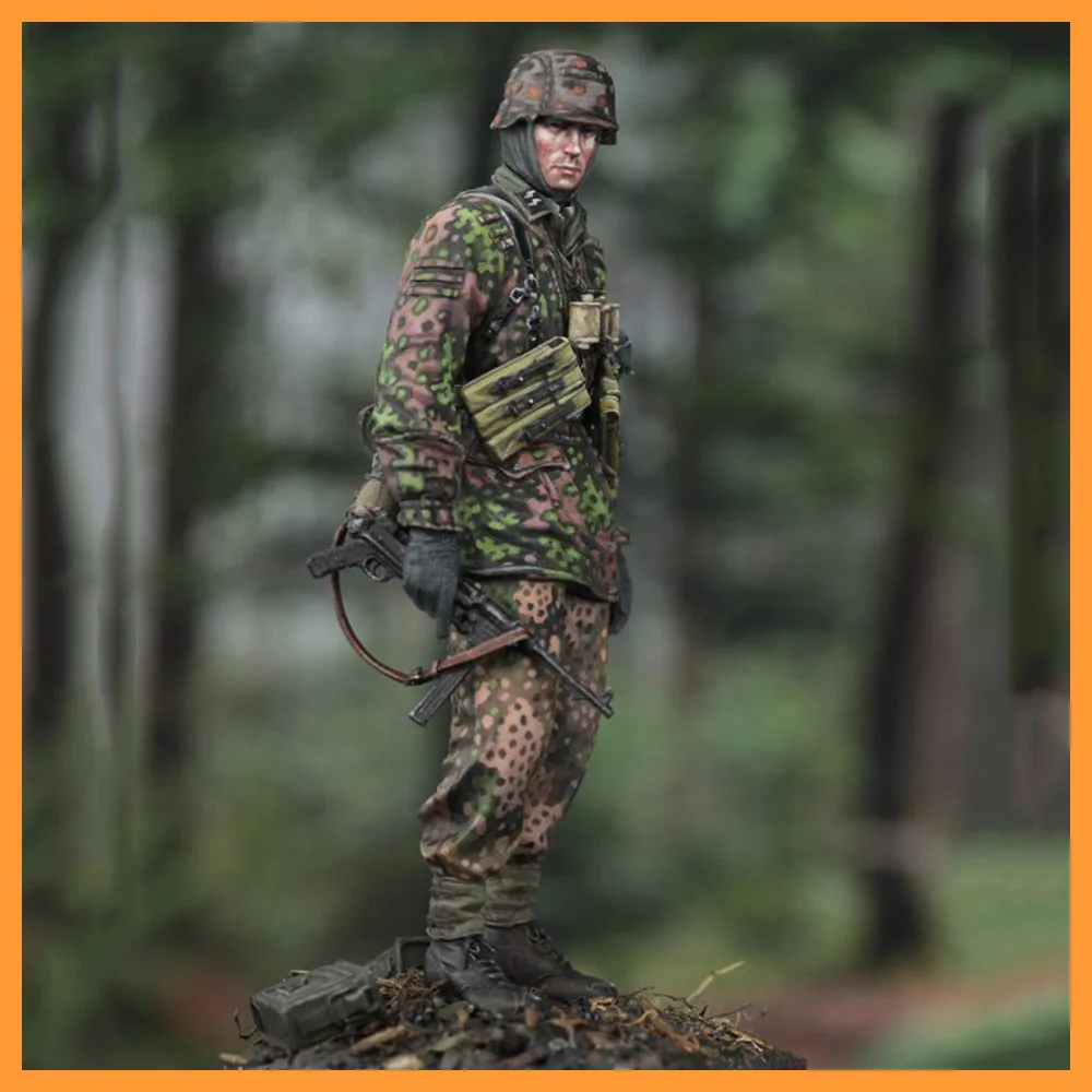 

【Need Painted by Self】GK 1/35 Масштабная модель из смолы, фигурка немецкого солдата, неокрашенная белая форма