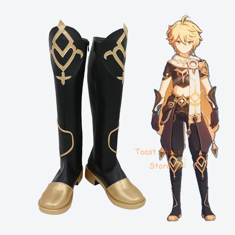 

Aether Genshinimpact Cosplay Comic Anime Game for Con Halloween Party Cosplay Costume Prop Shoes