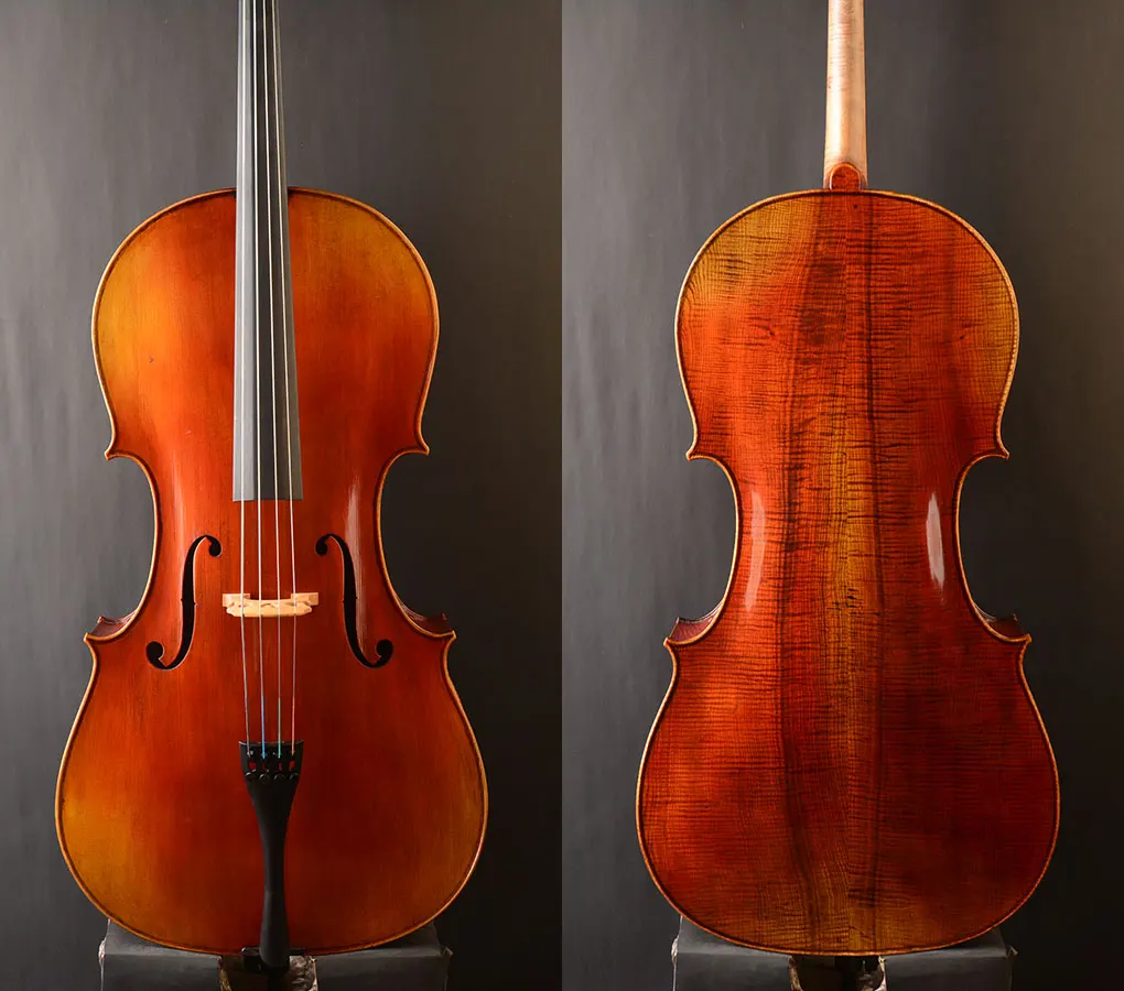 Oferta especial: una copia del violonchelo Stradivari de 1730, tamaño 4/4! Barniz antiguo, tono fino.