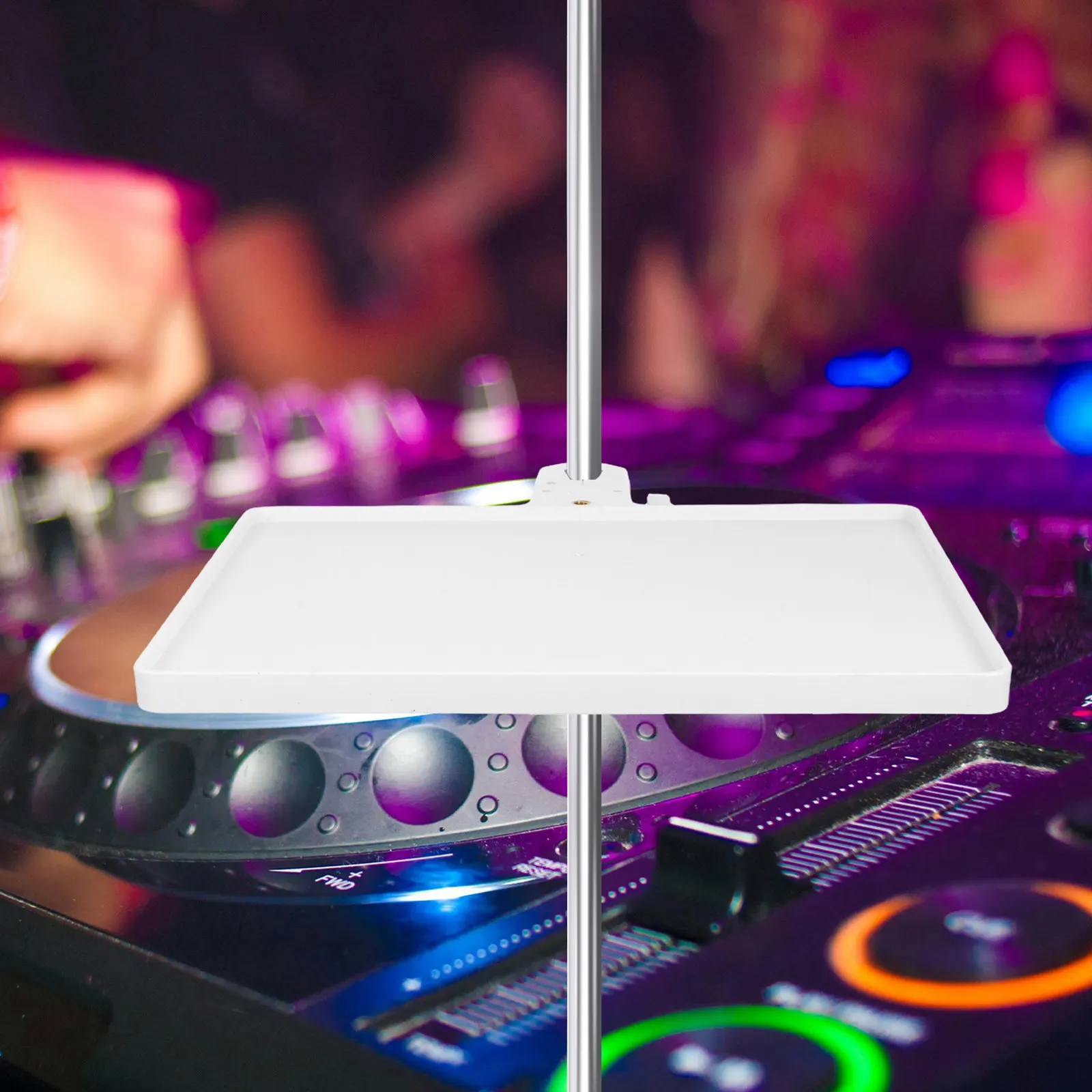 Compact Adjustable Metal Microphone Stand Tray Sound Card Holder for Live Streaming Recording Studio Desktop Organizer Universal
