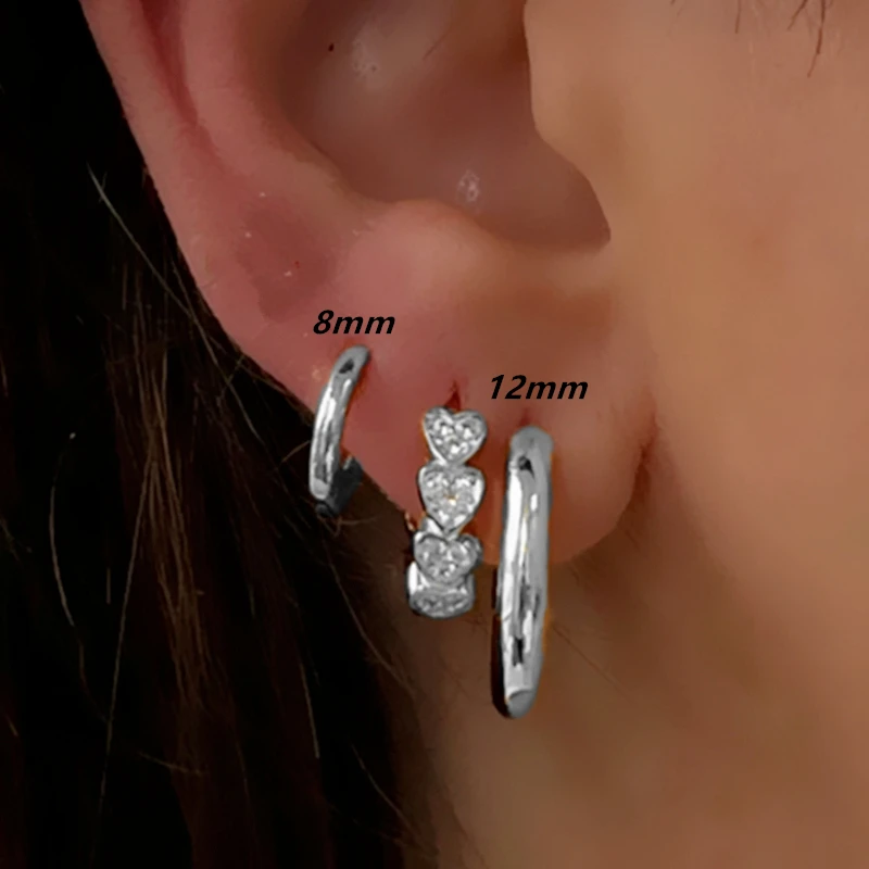 3pc Twist Huggie Earring Set for Women