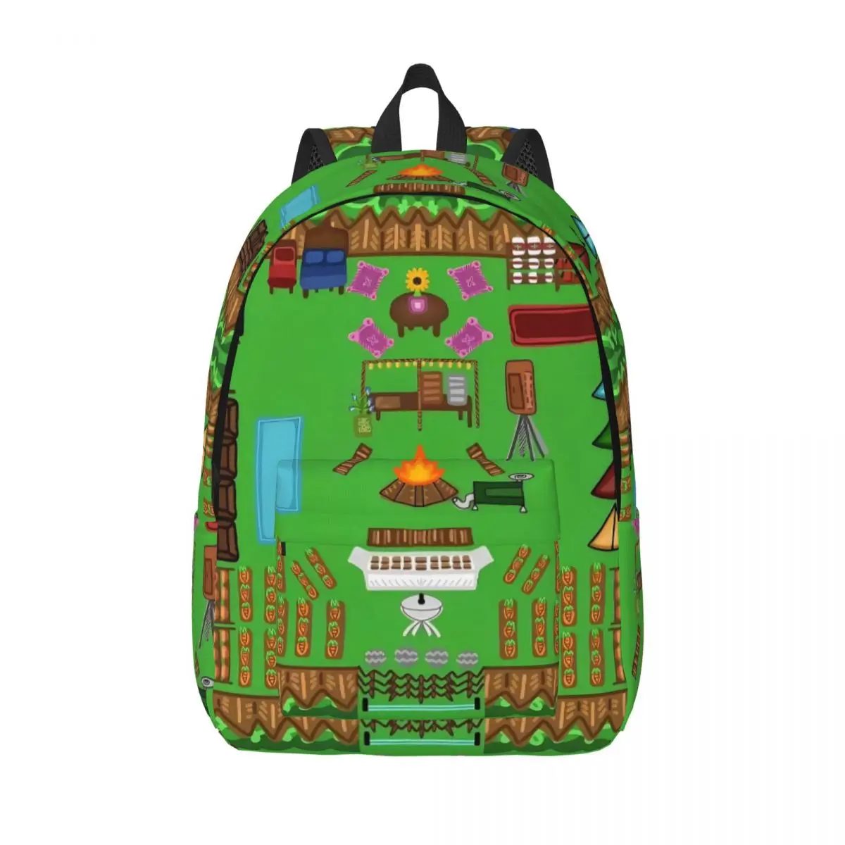 99-Nights Base Ideas In The Forest Backpack for Men Women Student Work Daypack Survival Game Laptop Computer Canvas Bags Sports