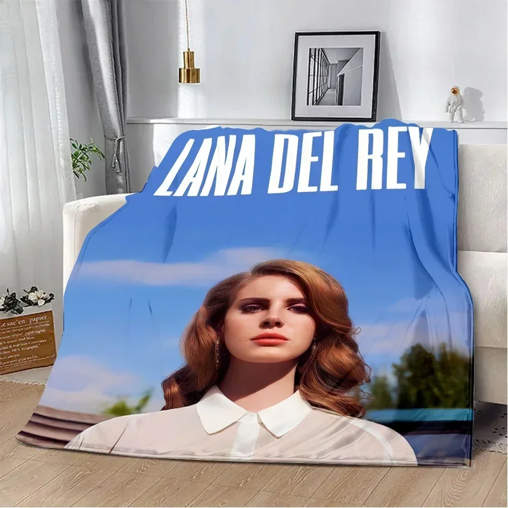 Singer Lana Del Rey Poster Printed Blanket Picnic Blankets Warm Blanket Soft and Comfortable Blanket Home Travel Birthday Gift