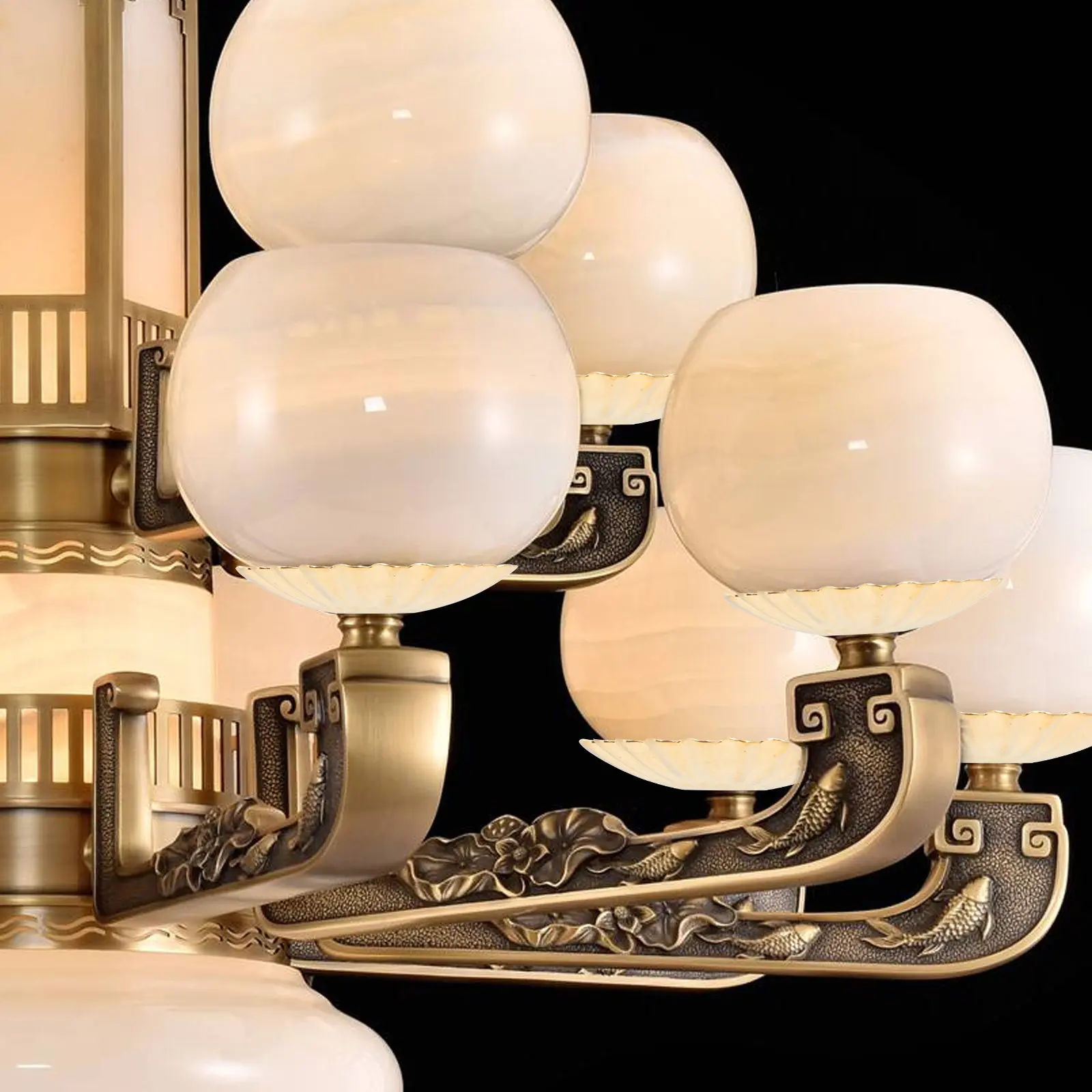 

Набор из 12 декоративных колпаков для потолочных светильников в форме хризантемы, прочные железные основания в ретро-стиле, для ресторанов, баров, коридоров