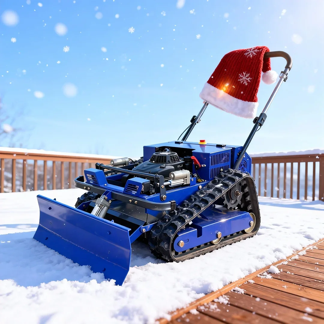 

Customized Small Remote Control Robot - 550mm Cutting Width Lawn Mower with Snow Shovel