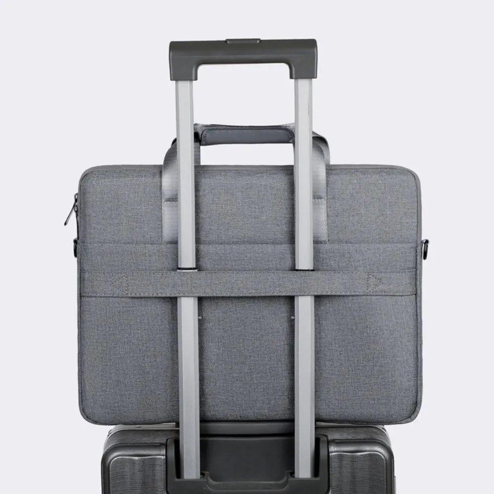 With Shoulder Strap Portable Laptop Bags Shockproof with Handle Business Laptop Bag Briefcase Simple Laptop Shoulder Bag