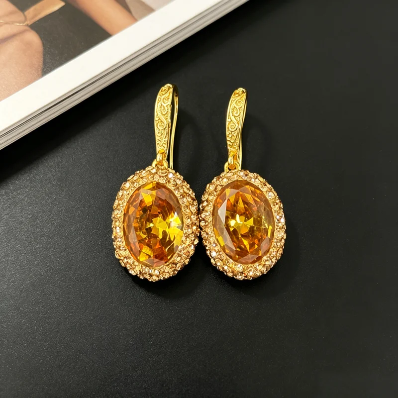 Maillard Style Sultanite Crystal Stone Jewelry for Women Necklace Earring Ring Bracelet Sudan Stone Tigers Eye Gemstone Sets