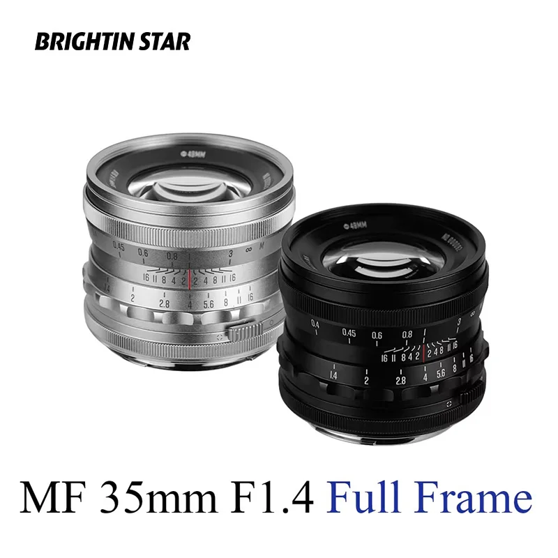 Obiektyw Brightin Star 35mm F1.4 Full Frame z ręcznym ustawianiem ostrości, stałoogniskowy, do aparatów bezlusterkowych — zdjęcie produktu 7