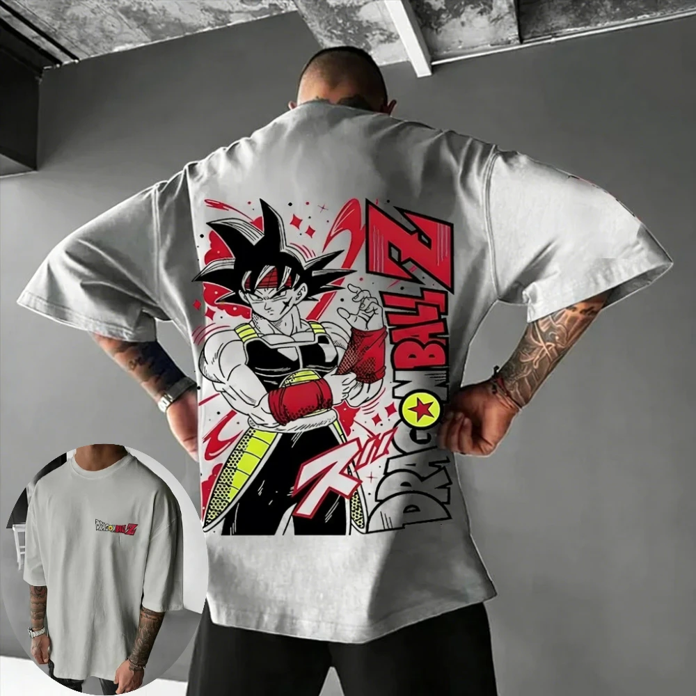 Dragon Ball Super Herren- und Damen-T-Shirts, Bardock Anime-T-Shirt, Sommer, Frühling, Retro-Kurzarm-T-Shirt für Jungen, Eltern-Kind-Outfits