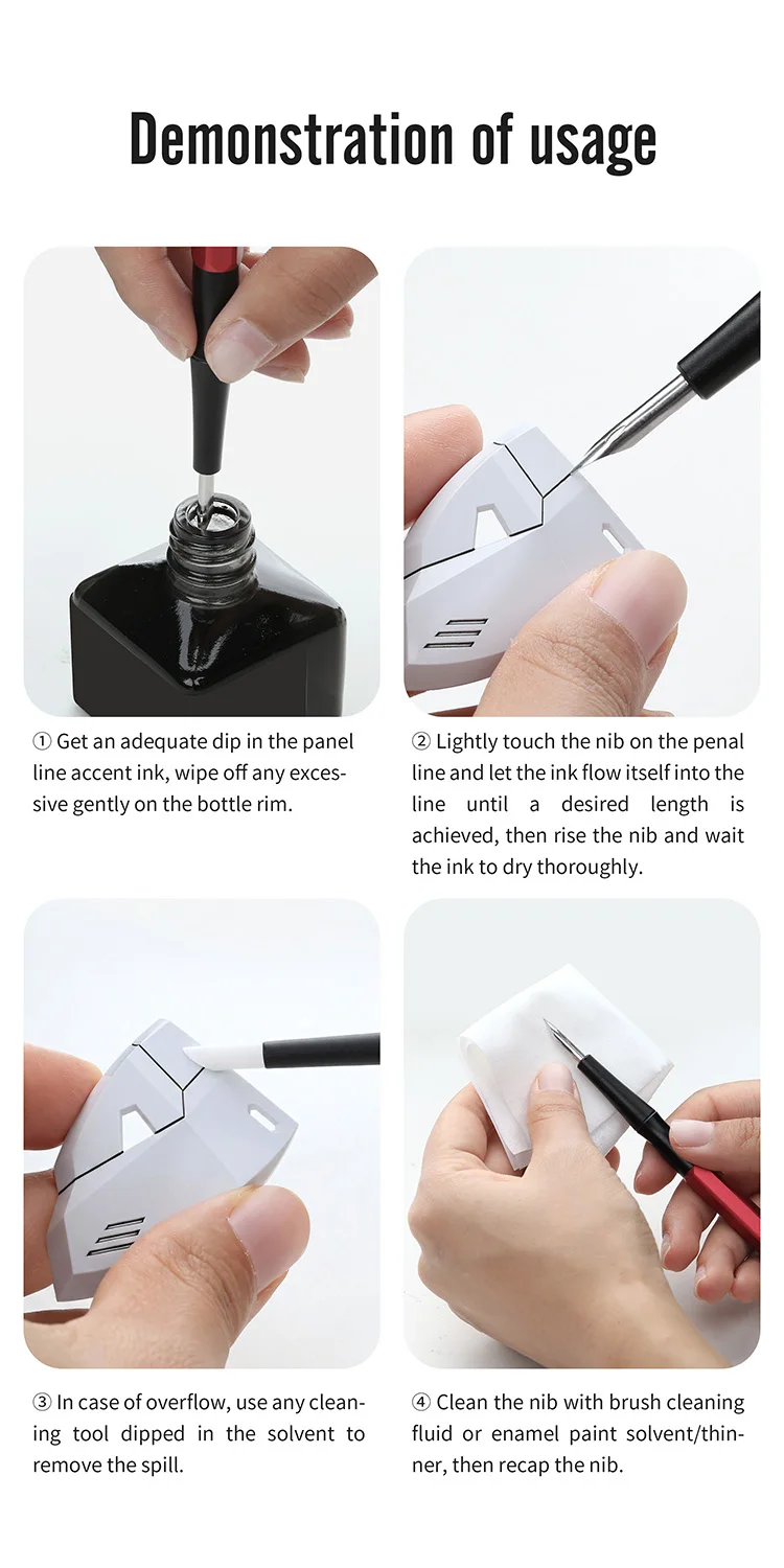DSPIAE AT-PL Pro Aluminiumlegierung Panel-Line-Stift Anti-Roll Sechseckiger Schaft Ergonomisch 14,5g Edelstahlspitze für Modellbau-DIY-Werkzeug – Detail 7