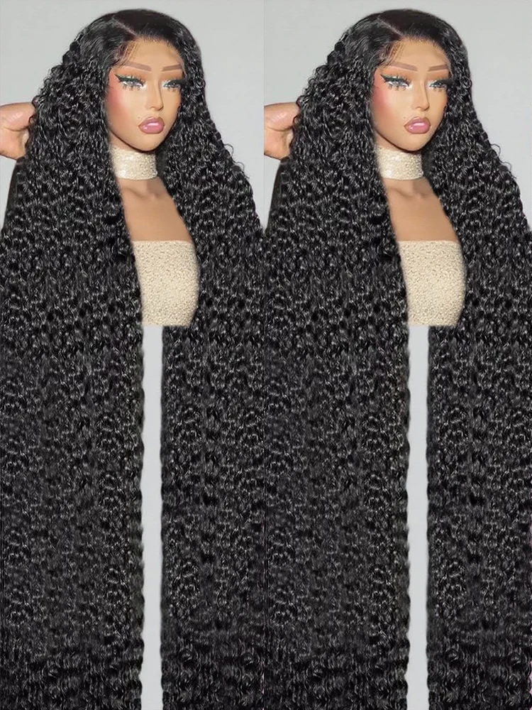 

300% Density 360 13x6 HD Full Lace Front Wigs Curly Human Hair Deep Wave Lace Frontal Wigs Wear Go 7x5 Glueless Wigs Human Hair