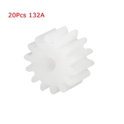 20 pz 13 denti ingranaggio in plastica modello 132A riduttore 0.5 stampo ingranaggi a vite senza fine in plastica per RC auto Robot modello motore che fa accessori