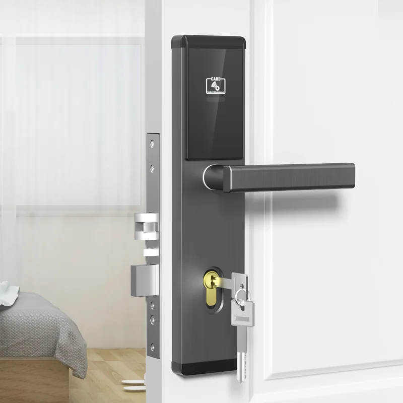 

Popular RFID Card Keyless Smart Electronic Hotel Lock with Free Management Software