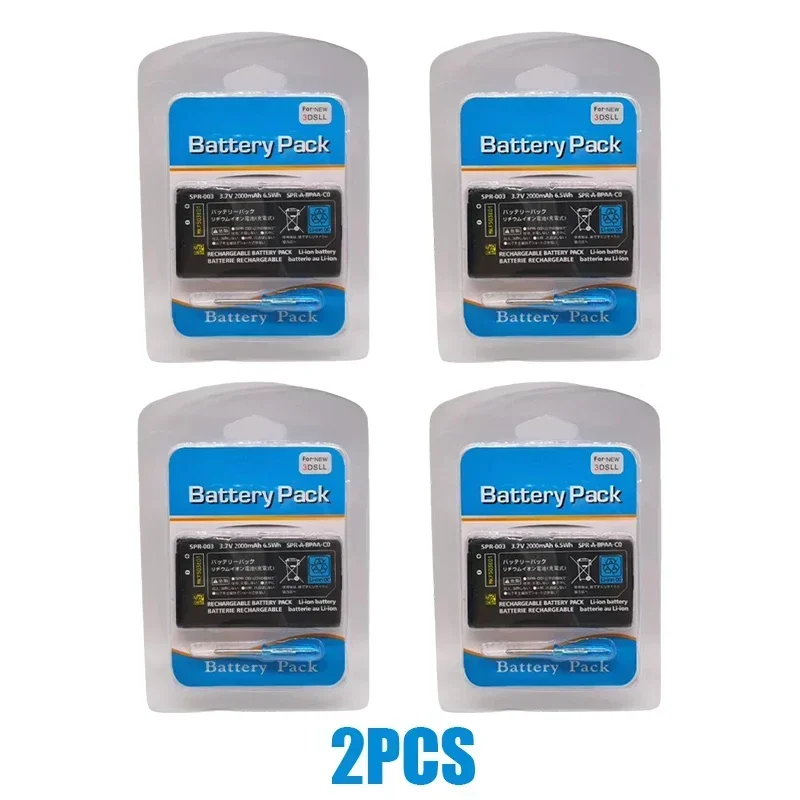 Oplaadbare 3,7V lithiumbatterij voor gameconsole CTR-003 SPR-003 NDSL NEW 3DSLL 3DSXL N3DS 2DS GBA SP Gameboy, vervangende batterij.