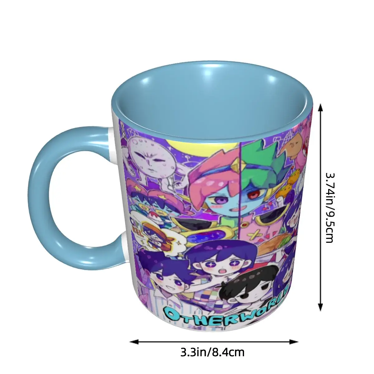 Omori Hero Sunny Basil Cartoon Horror Mug Funny Ceramic Coffee Cups Tea Mugs Milk Cup Drinkware Gift for Friends DIY Custom