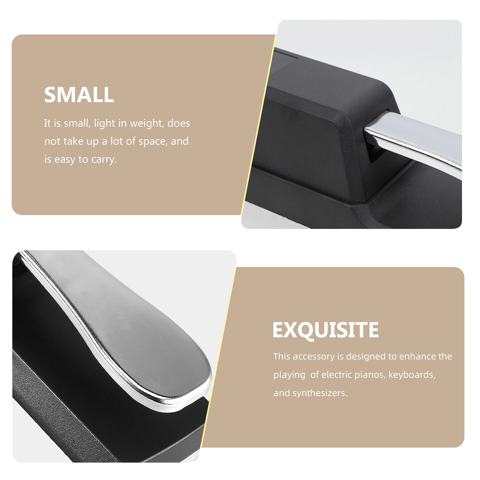 

Sustain Pedal Keyboard for Electric Piano Plastic Pedals Musical Instruments Electronic Nonslip