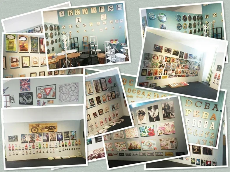 تايبي تايوان السفر الكلاسيكية خمر الرجعية المعادن المشارك تسجيل المرآب نادي مخصص جدار ديكور القصدير غرفة ديكور ديكور المنزل