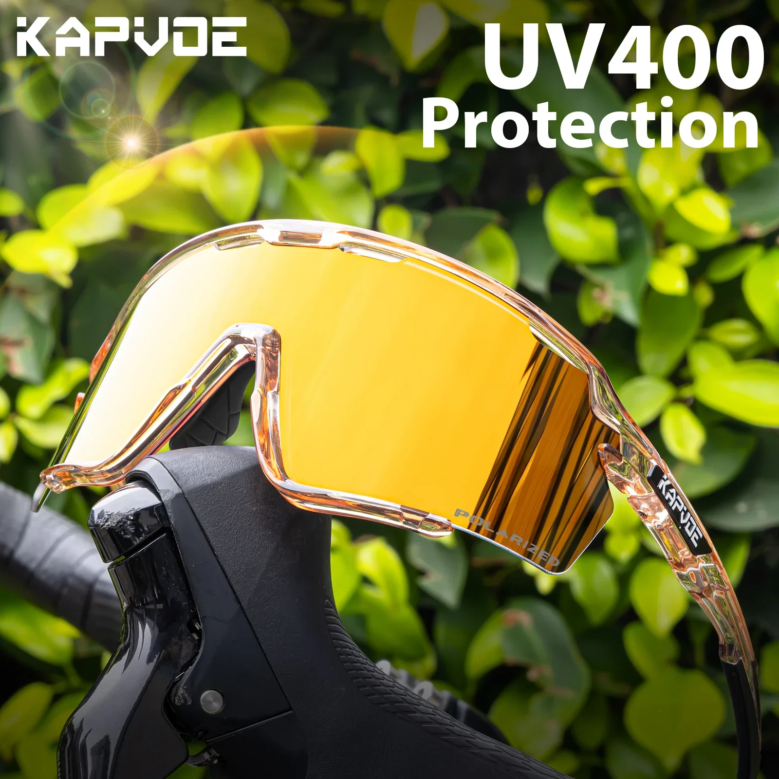 Kapvoe New Outdoor Bike Eyewear Cycling Glasses Cycling Sunglasses Women MTB Bicycle Glasses UV400 Goggles Man Sports Eyewear