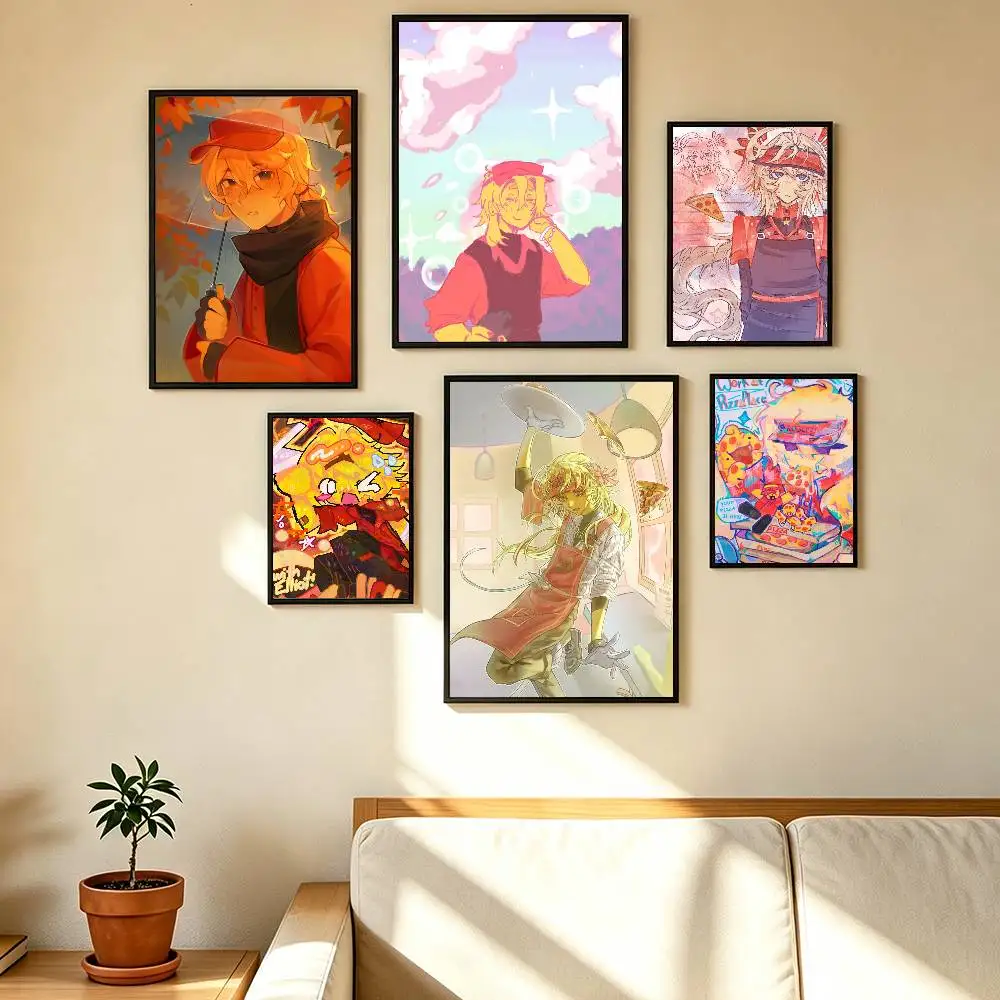 Elliot Fanart Poster High Quality Dorm Living Room Aesthetic Wall Decoration Painting Stickers Gift