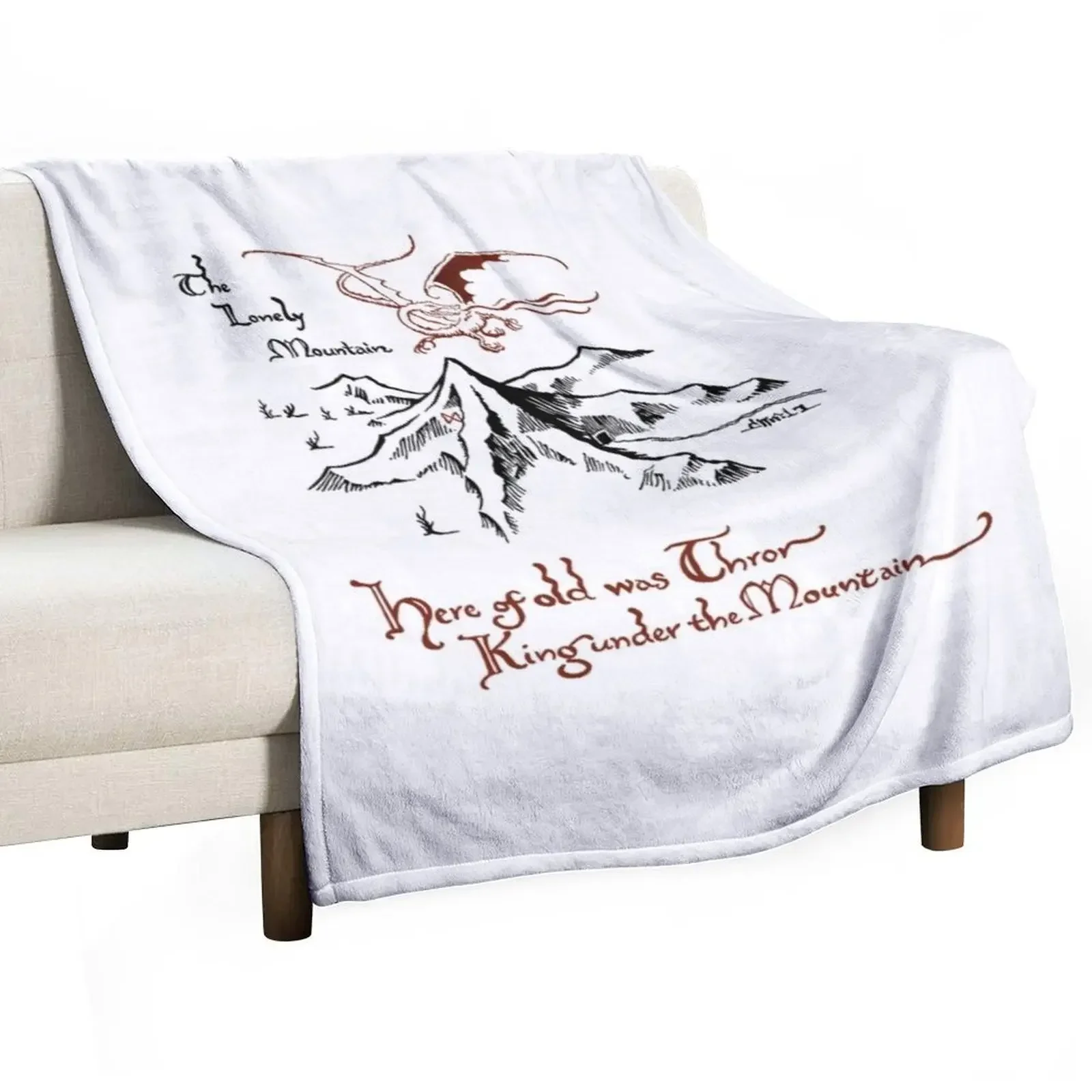 

Smaug above Erebor Throw Blanket Heavy Sofa Blankets