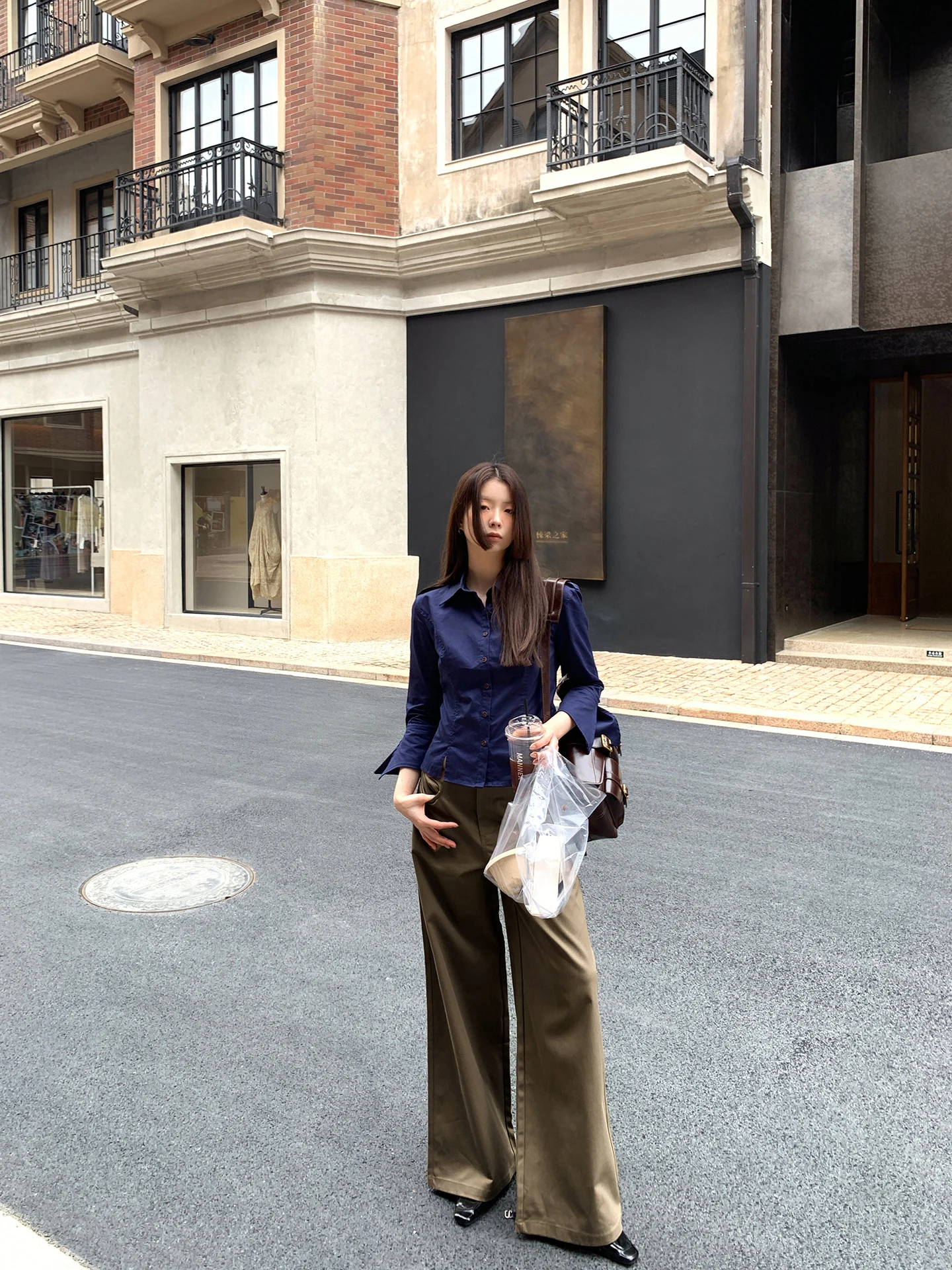 

Свободные широкие брюки женские летние 2026: Новинка, повседневные брюки-костюм, прямые брюки с высокой талией, смесь полиэстера и нейлона