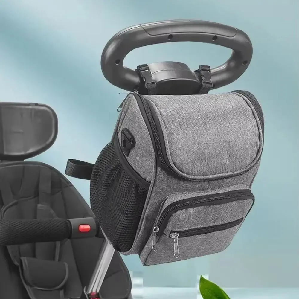 

Multi-Pocket Mommy Shoulder Bag Multifunctional Strolling Baby Artifact Stroller Storage Hanging Bag Baby Care Large Capacity