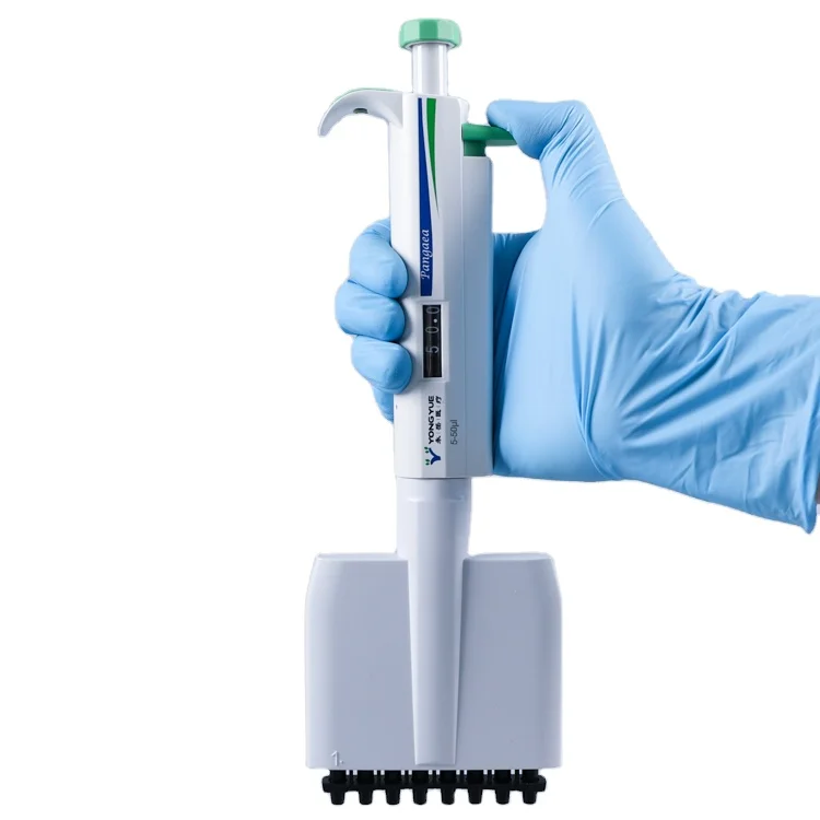 8 Channel Pipette P1000 Micropipette Adjustable Single Channel Manual Pipette Gun for Laboratory Use Traceable Pipettes