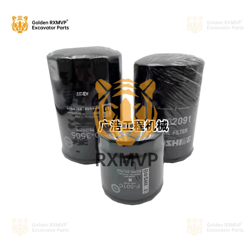 For Sumitomo excavator sh100 120a1 A2 A3 air filter, diesel hydraulic inlet and outlet oil filter, excavator accessories