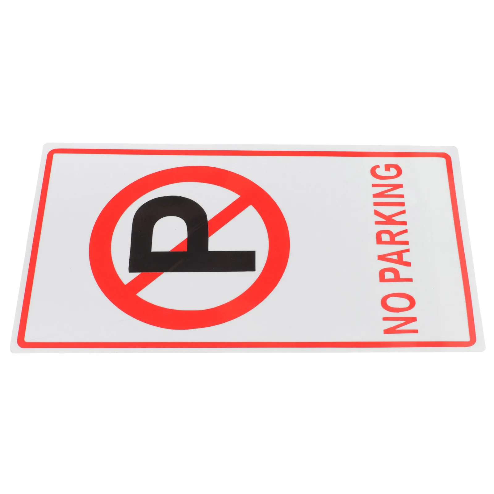 

No Parking Signs 35CMx20cm Aluminum Plate Road Cone Traffic Sign Driveways Private Weather Resistant Multi Functional