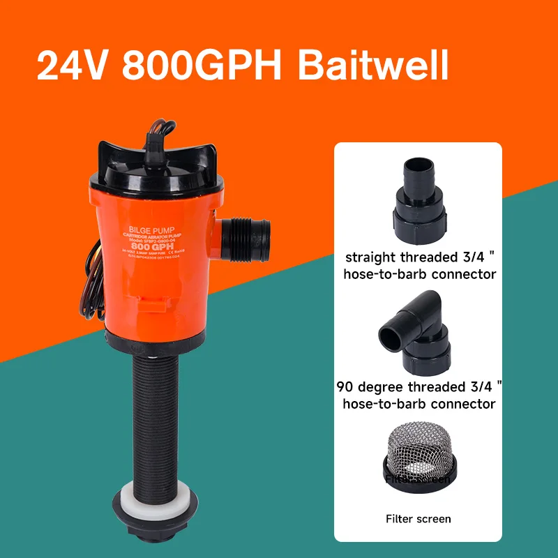 

seaflo 05 series aeration bait pump live fish tank water pump marine road submarine water pump DC submersible pump