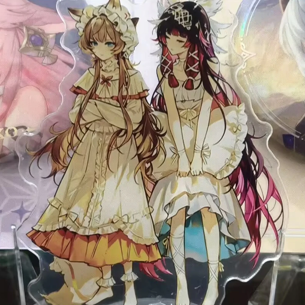 Game Genshin Impact Columbina Sandrone Cosplay Standing Plate Acrylic Stand Desktop Decoration Accessory Unisex Ornament Prop